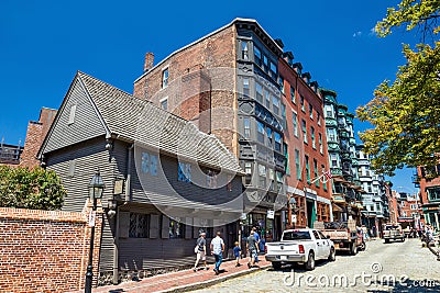 Boston historic North End Editorial Stock Photo