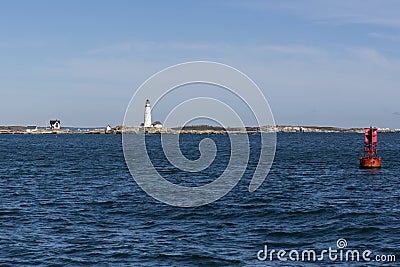 Boston lighthouse Stock Photo