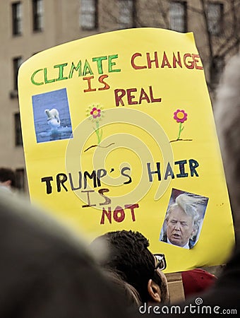 Boston, Massachusetts/USA America- April 22nd, 2017 March for Science Editorial Stock Photo