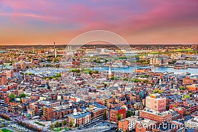 Boston, Massachusetts, USA North End Stock Photo