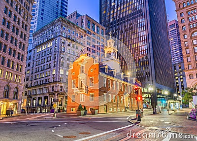 Boston, Massachusetts, USA Old State House Stock Photo