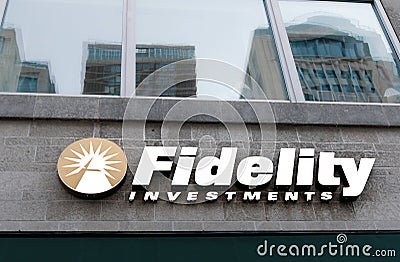 Fidelity Investments branch Editorial Stock Photo