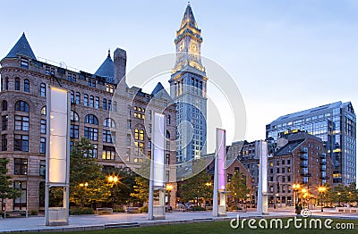 Boston Old Custom House Editorial Stock Photo