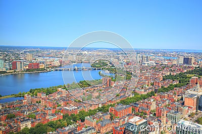 Boston Panoramic view Stock Photo