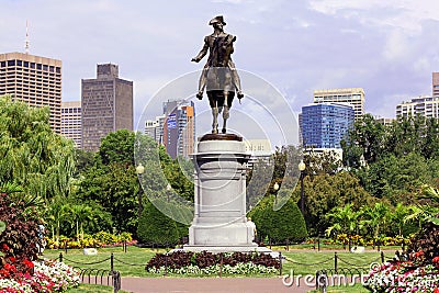 Boston Public Garden Editorial Stock Photo