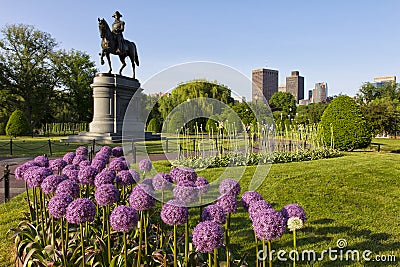 Boston Public Garden Editorial Stock Photo