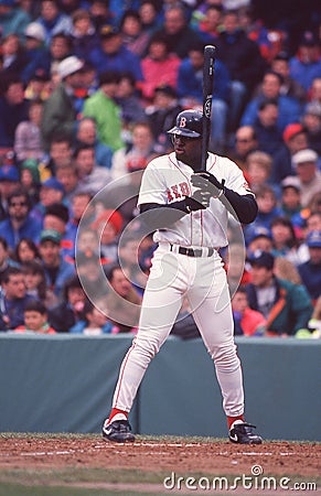 Boston Red Sox First Baseman Mo Vaughn Editorial Stock Photo