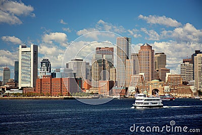Boston skyline Stock Photo