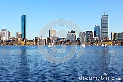 Boston skyline Stock Photo