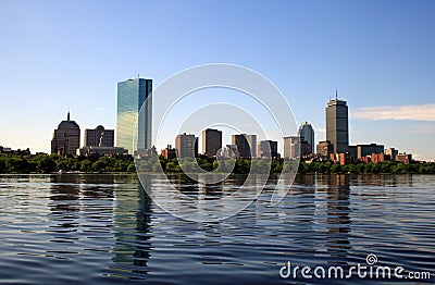 Boston Skyline Stock Photo