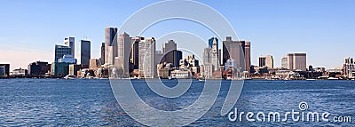 Boston skyline panorama Stock Photo