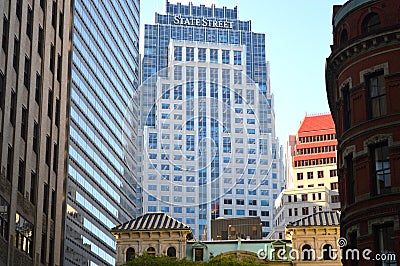 Boston State Street Tower Editorial Stock Photo
