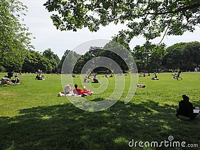 Botanic gardens in Belfast Editorial Stock Photo