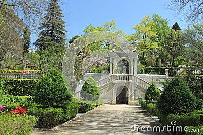 Botanical garden in Coimbra Stock Photo