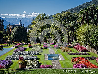 Botanical Gardens Villa Taranto Italy Stock Photo