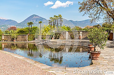 Botanical Gardens of Villa Taranto, Pallanza, Italy. Stock Photo