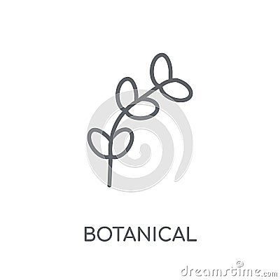 Botanical linear icon. Modern outline Botanical logo concept on Vector Illustration