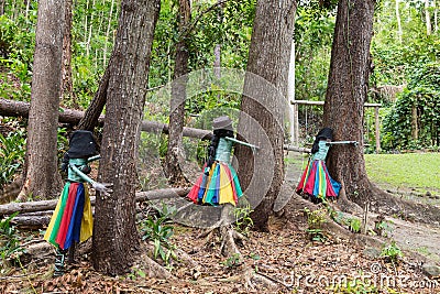 Botanical Park - Garden of Sleeping Giant, Nadi , Fiji. Editorial Stock Photo