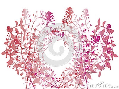 Botanical vector background Vector Illustration