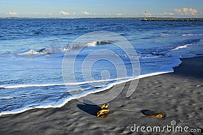 Botany Bay sunset beach Stock Photo