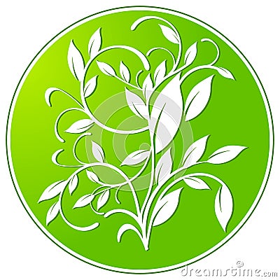 Botany sign Vector Illustration