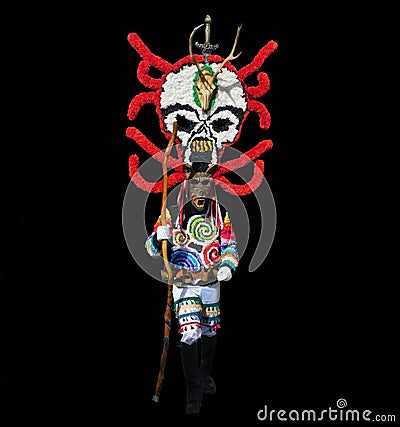 the boteiros the mask from Viana Stock Photo