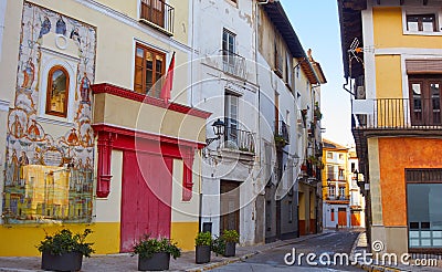 Botica Central in Noguera street of Xativa Stock Photo