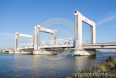 The Botlekbrug Editorial Stock Photo