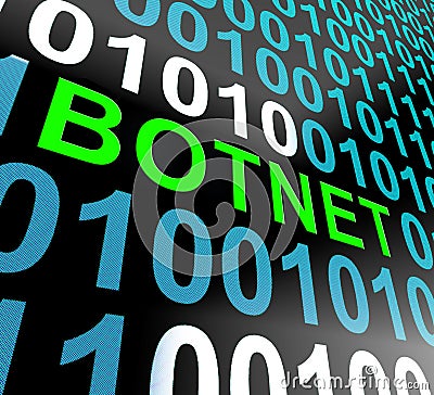 Botnet Illegal Scam Network Fraud 3d Rendering Stock Photo