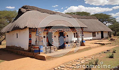 Botshabelo Ndebele Village Stock Photo