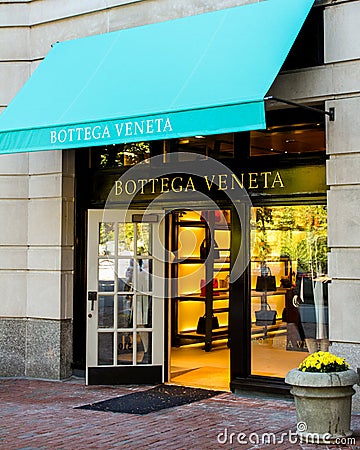 Bottega Veneta, Boylston Street, Boston, MA. Editorial Stock Photo