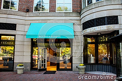 Bottega Veneta, Boylston Street, Boston, MA. Editorial Stock Photo