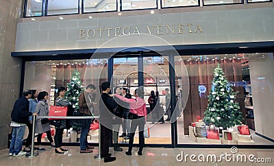 Bottega veneta shop in Hong Kong Editorial Stock Photo