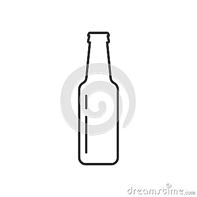 Bottle of beer icon Vector Illustration