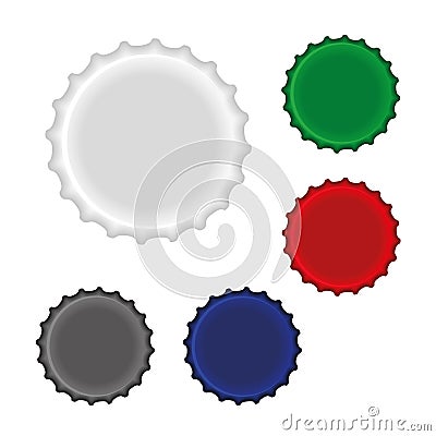 Bottle caps Vector Illustration