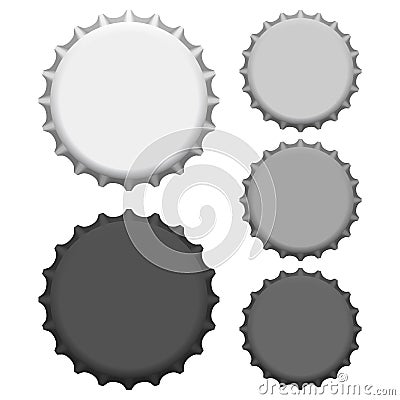 Bottle caps vector Vector Illustration