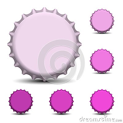 Bottle caps vector Vector Illustration