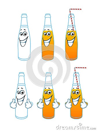 Bottle cartoon Stock Photo