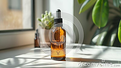 Bottle of CB - Clear, Informative, and Straightforward Image Title Stock Photo