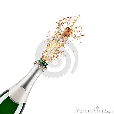 Bottle of champagne Stock Photo