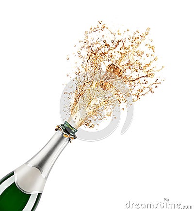 Bottle of champagne Stock Photo