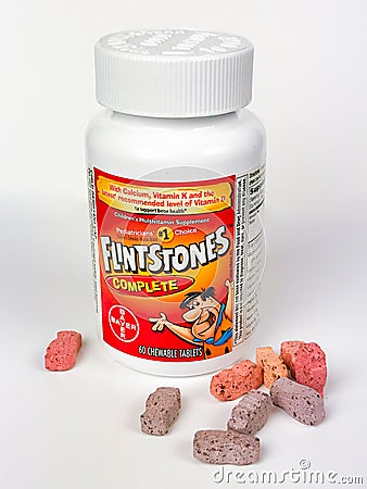 Children`s Vitamins Editorial Stock Photo