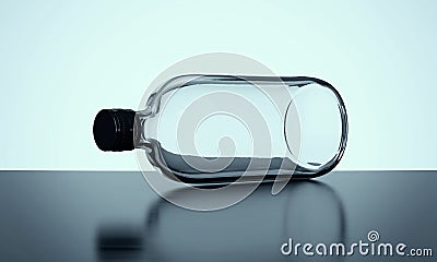 Bottle on floor. Stock Photo