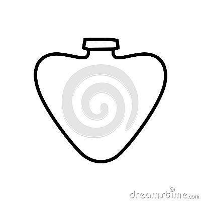 Bottle icon vector illustration sign. perfume. potion symbol or logo. Cartoon Illustration