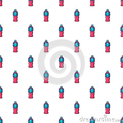 Bottle juice pattern seamless Vector Illustration