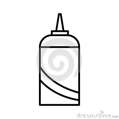 Bottle ketchup isolated icon vector illustration design Vector Illustration