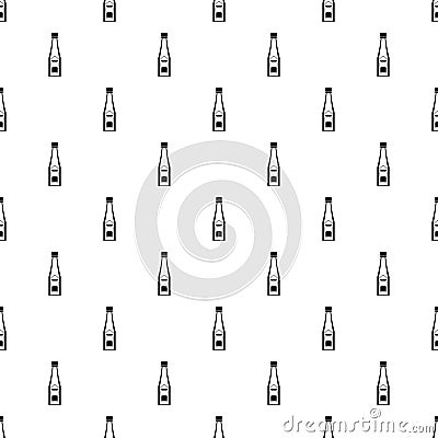 Bottle of ketchup pattern vector Vector Illustration