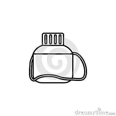 bottle, kids plastic bottle, icon. Element of kitchen utensils icon for mobile concept and web apps. Detailed bottle, kids Stock Photo