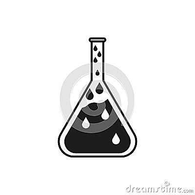 bottle liquid chemistry icon. Vector illustration. Vector Illustration