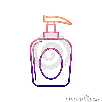 a bottle of liquid soap nolan icon. Simple thin line, outline vector of BOTTLE icons for ui and ux, website or mobile application Stock Photo
